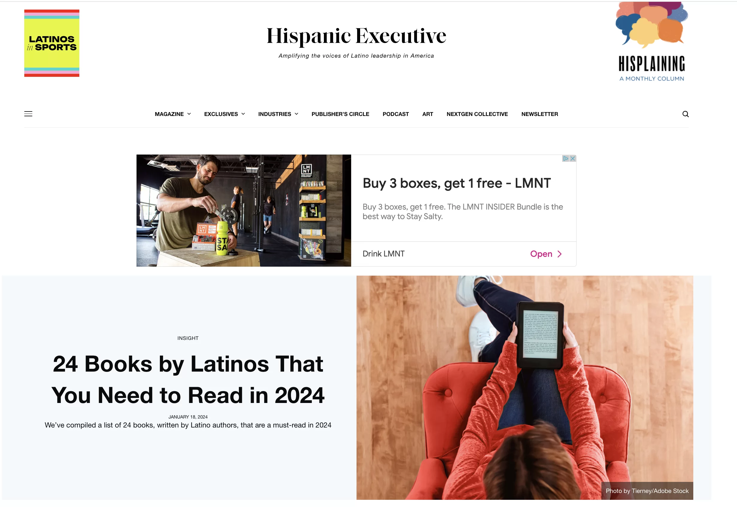 Hispanic Executive Esther Zeledon article