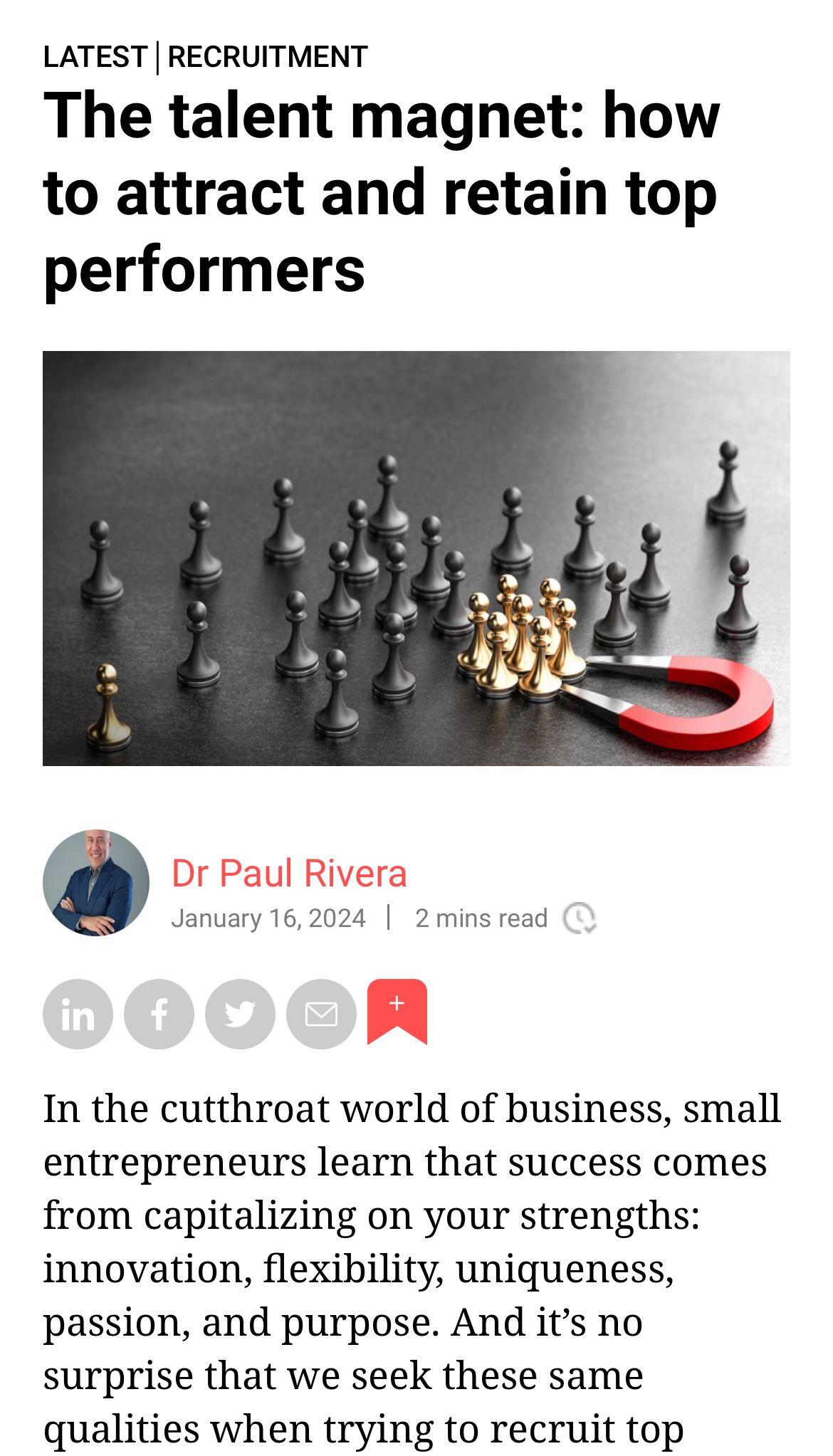 Paul Rivera Insider Small Business article